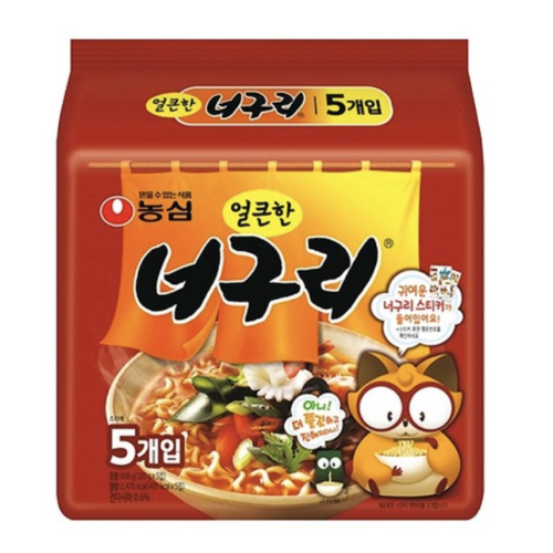너구리 멀티팩 5개입