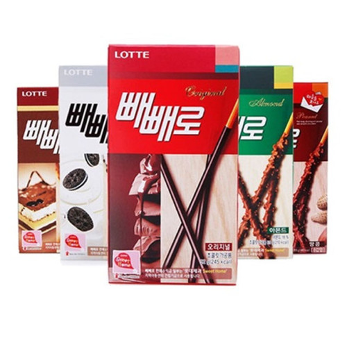 롯데 빼빼로 아몬드,초코, 누드,화이트쿠키 10개씩