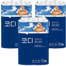 쌍용 코디순수3겹데코30m30롤*3/무료배송